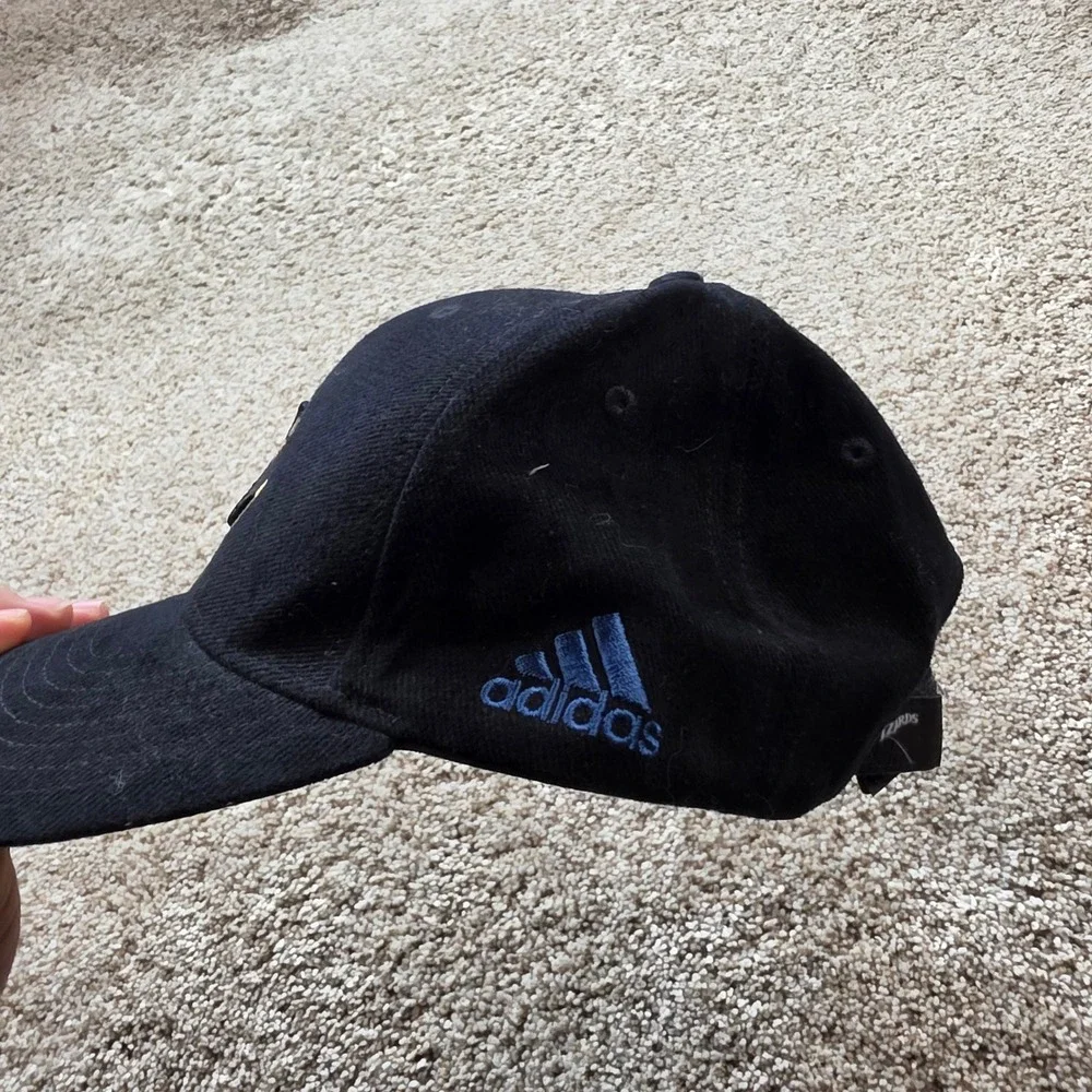 VINTAGE Adidas Washington Wizards Hat Mens OSFA Black NBA Basketball Cap Z4